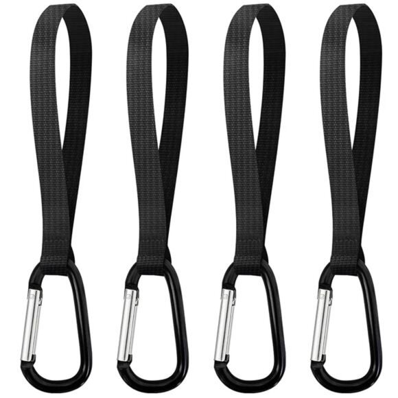 Stroller Hooks 4 Pack Bag Clips Universal Diaper Bag Purse Backpack Hanging - Picture 1 of 7